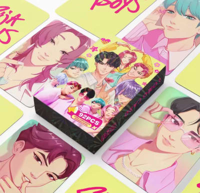 Set 55 Lomo Cards Demon Hunters Saja Boys + 32 Stickers1