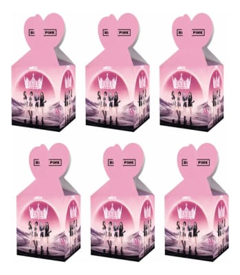 Pack 6 Cajas Dulces Blackpink Cumpleaños Decoración Blinks1
