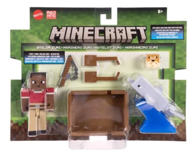 Figuras Acción Minecraft Sailor Zuri & Blowfish + Accesorios