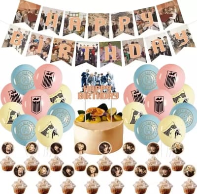 Kit Cotillon Ateez Kpop Decoración Cotillon Cumpleaños