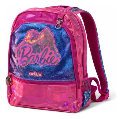 Mochila Diseño Barbie Smiglee 38x28x12cm Con Capucha Calidad Rosa Barbie