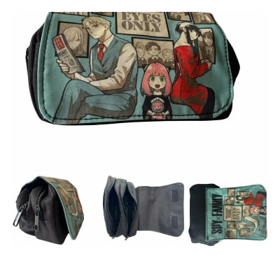 Estuche Lápices Diseño Spy X Family 3 Compartimiento
