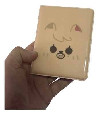 Binder K-pop Han Quokka Skzoo Stray Kids Photocards 9x6 Cm Beige