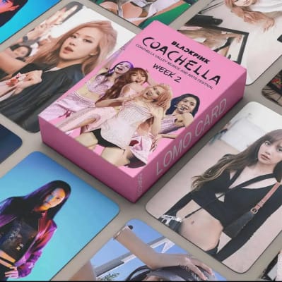 Set 55 Photocards Lomo Card Blackpink Coachella 2023 Week 2
