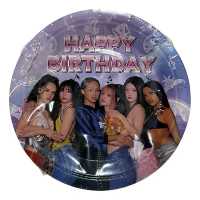 Pack 10 Platos Katseye Kpop Cumpleaños Carton 18cm Fans