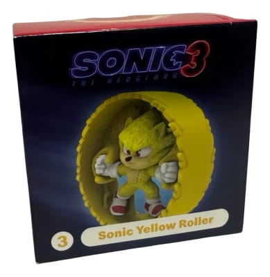 Figura Sonic Yellow Roller Sonic 3 Mcdonalds 2024 6.5 Cm