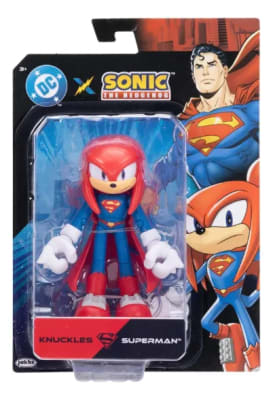Figura Sonic Knuckles Superman 13cm 23 Articulaciones Dc1