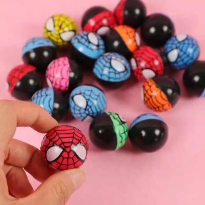 Pack 6 Pelotas Saltarinas Diseño Spider Man Cumpleaños Niños