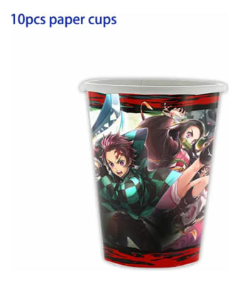 Pack 10 Vasos V3 Demon Slayer Kimetsu No Yaiba Cumpleaños1