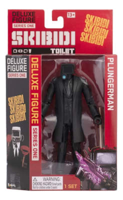 Figura Skibidi Toilet Plungerman Deluxe 15 Cm Oficial1