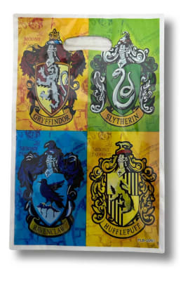 Pack 10 Bolsas Dulces Cumpleaños Harry Potter Casas Estudian1