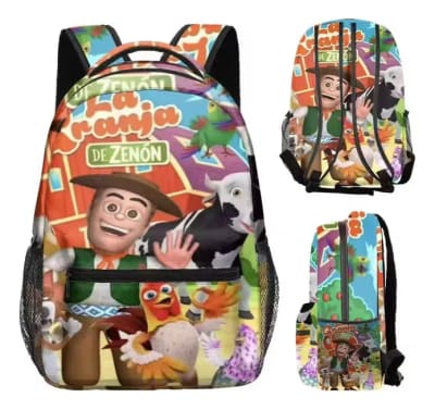 Mochila Escolar Granja De Zenon Bartolito 18l 40x30x15 Cm