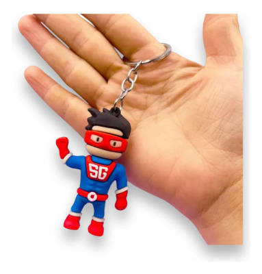 Llavero Stumble Guys Accesorio Super Guy 7 Cm Diseño1