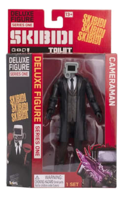 Figura Skibidi Toilet Cameraman Deluxe 15 Cm Oficial