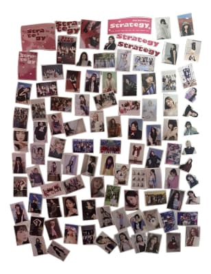 Set De 100 Stickers Twice  Álbum Strategy (edición Fanmade)