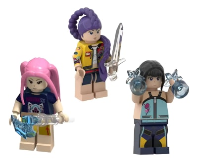 Set Figuras Guerreras Kpop Bloques Construcción Armar 5cm1
