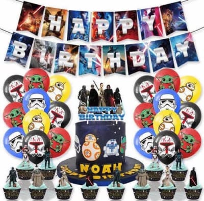 Kit Decoración Globos Star Wars Cumpleaños1