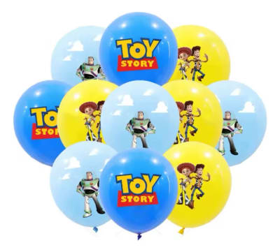 Pack 12 Globos Latex Toy Story Cumpleaños1