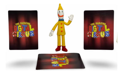 Figura Kaufmo Amazing Circus Digital + 3 Tarjetas Al Azar