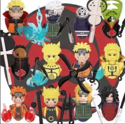 Pack 12 Figuras Bloque De Construcción Naruto1