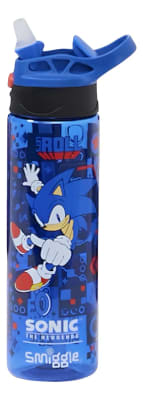 Botella De Agua Sonic 650ml Bpa Free Diseño Azul Original
