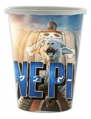 Pack 10 Vasos Cumpleaños One Piece Live Action Fiestas1