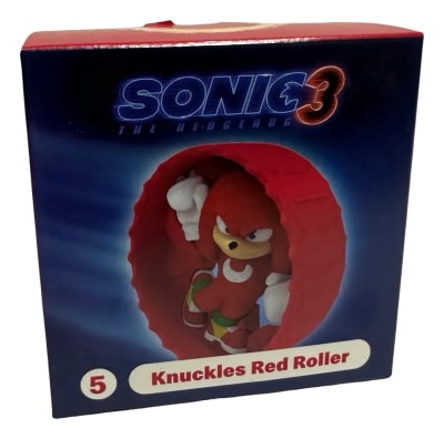 Figura Knuckles Red White Roller Sonic 3 Mcdonal 2024 6.5 Cm