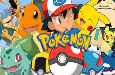 Tela De Fondo Vinilo Fiestas Niños Pokemon Ash Pikachu Poke1