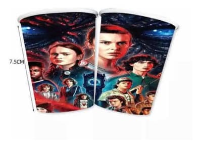 Pack 10 Vasos Desechables Cumpleaños Stranger Things1