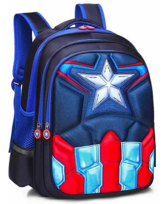 Mochila Escolar Diseño Capitán America Calidad