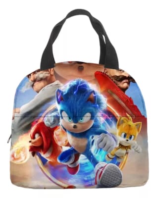 Lonchera Escolar Diseño Team Sonic 3 Y Shadow Robotnic