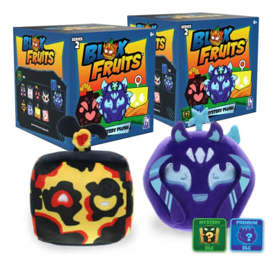 Pack 2 Cajas Blox Fruits De Peluches + 2 Codigos Al Azar