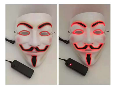 Mascara Halloween Led 3 Modos