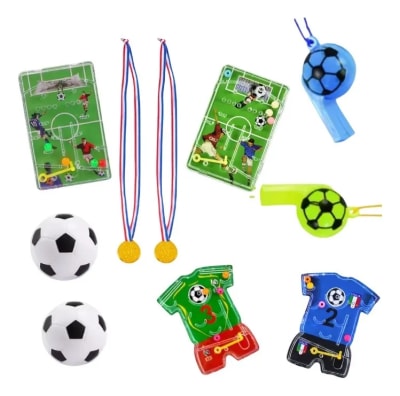 Pack 10 Sorpresas Futbol Soccer Fiestas Cumpleaños Azar