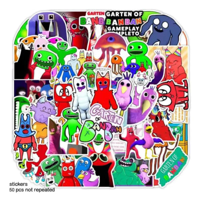 Pack 50 Stickers The Garten Of Banban Pegatinas Niños1