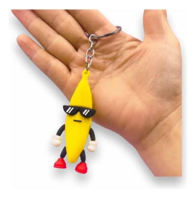 Llavero Stumble Guys Accesorio Banana Guy 7 Cm Diseño1