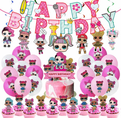 Kit Cumpleaños Globos Decoracion Lol Surprise Niñas1