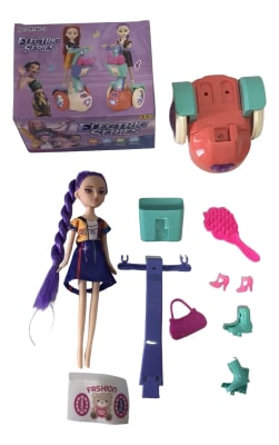 Muñeca Rumi Guerrera Kpop Con Scooter Luz Y Musica Golden