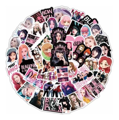 Pack 50 Sticker Pegatinas Blackpink Calidad Diseño Blinks1