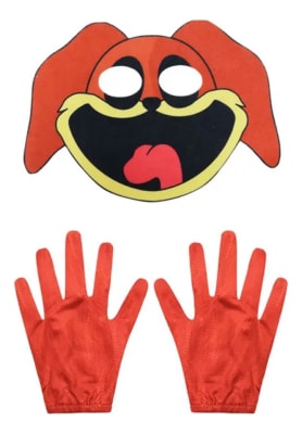 Antifaz Y Guantes Cosplay Dogday Smiling Critters Niños1