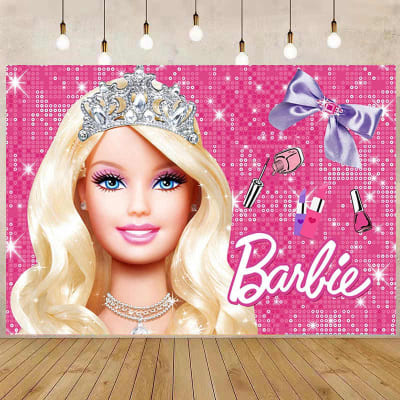 Tela De Fondo Barbie Decoración Cumpleaños Vinilo