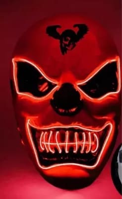 Mascara Payaso Hallowen Led1