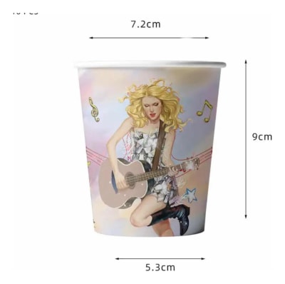 Pack 10 Vasos Cumpleaños Taylor Swift Fiestas1