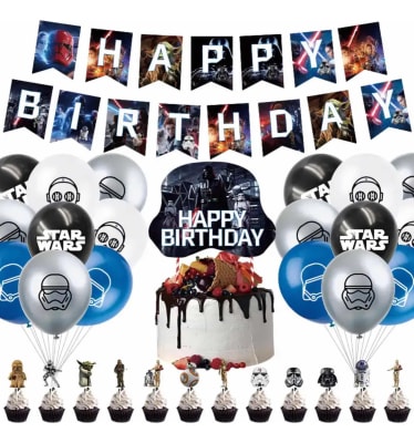 Kit Cumpleaños Star Wars Decoración Niños