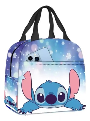 Lonchera Diseño Completo Stitch Aislante Térmico 20x25x15cm