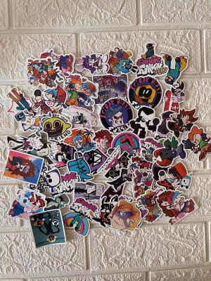 Pack De 50 Stickers Pegatinas Fnf 5cm
