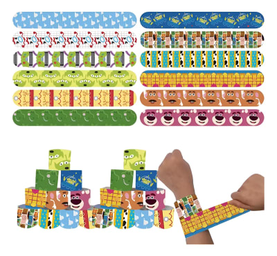 Pack 12 Pulseras Toy Story Niños Cumpleaños 22x3cm1