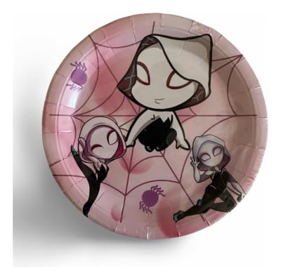 Pack 10 Platos Cumpleaños Gwen Spider Woman Stacy Fiestas1