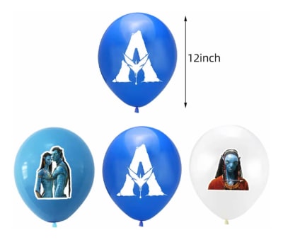 Pack 12 Globos Avatar Cumpleaños
