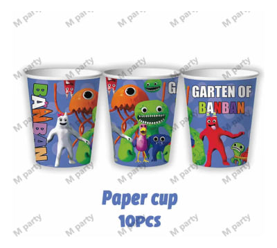 Pack 10 Vasos Cumpleaños Decoracion The Garten Of Banban1